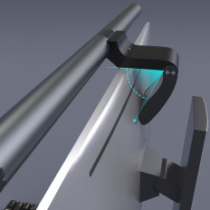 Éclairage LED sans fil sur l'écran de moniteur noir El EleSense - Set 2PCS.