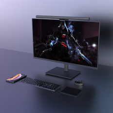 Bezdrôtové LED osvetlenie na obrazovke Black Monitor El Eleesense - 2ks sada.