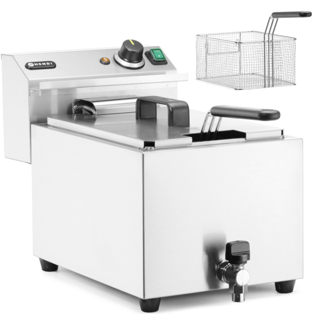 Electric Fryer Justerbar med en 400 V 66000 Trigger Trigger - 10 l - Hendi 209424