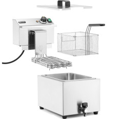 Electric Fryer Justerbar med en 400 V 66000 Trigger Trigger - 10 l - Hendi 209424