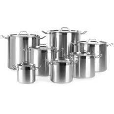 Una pentola di alta linea Profi con un coperchio inferiore del sandwich 95 l mercoledì. 500 x 500 mm - Hendi 833025