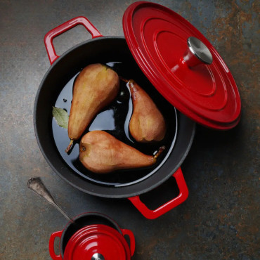 Emamel Iron Pot 3.7 L punane - Hendi 626832