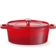 Olla de hierro de esmalte 4.4 l rojo - Hendi 626849