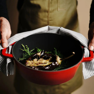 Enamel Ferro Pot 4,4 L Vermelho - Hendi 626849