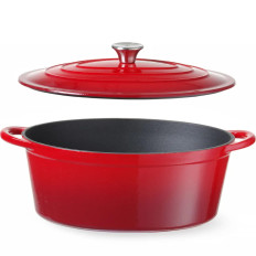 Olla de hierro de esmalte 6.88 l rojo - Hendi 626825