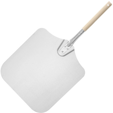A pizza shovel with a short...