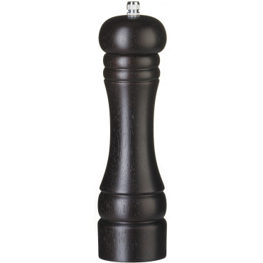 Donker hout slijpen op een...