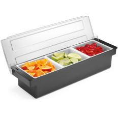 Barmer Container Organizer auf Zubehör für Cocktails - 3 Patronen