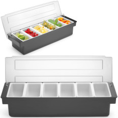Barmain container Organizer on accessories for cocktails-6 cartridges