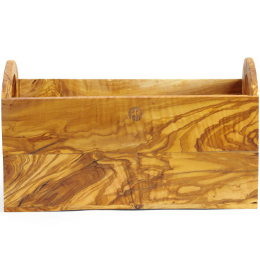 Olive wood container for serving cutlery bread - Hendi 505274