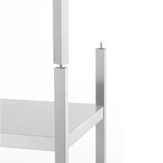 Fém tároló könyvespolc 5 polc 900 x 450 x 1800 mm - Hendi 813041