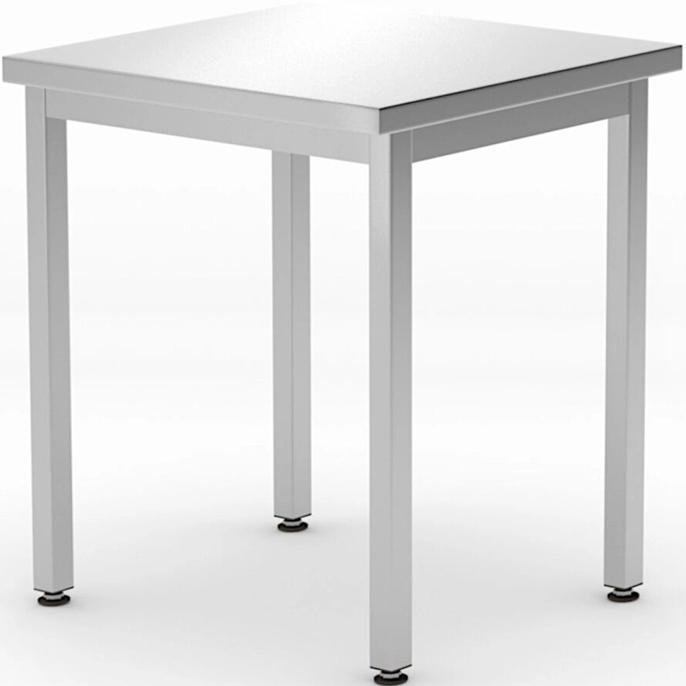 Tabla de la mesa de encimera para la cocina de la cocina central de la cocina Línea de presupuesto 600 x 600 x 850 mm - Hendi 81