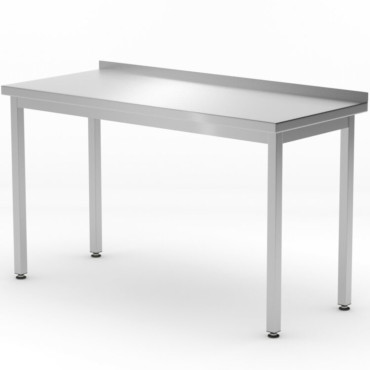 Tabela de trabalho de mesa de mesa com aço de linha de orçamento rant 1000 x 600 x 850 mm - Hendi 817209