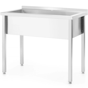 Aço de aço de orçamento de câmara única de piscina de aço 800 x 600 x 850 cm - Hendi 811009