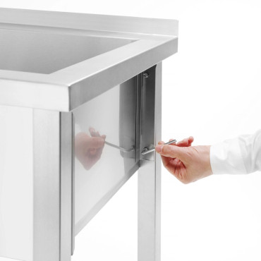 Zwembad Single-kamer Budget Line Steel Steel 800 x 600 x 850 cm - Hendi 811009