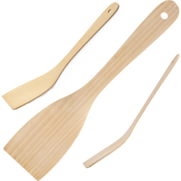 Spatula Bent iz bukovega lesa 320 x 70 mm 2 kos. Hendi 525159