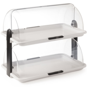 Ιστοσελίδα του Web της οθόνης μπουφέ με κάλυμμα rooltop διπλό 380 x 260 x 355 mm - Hendi 871768