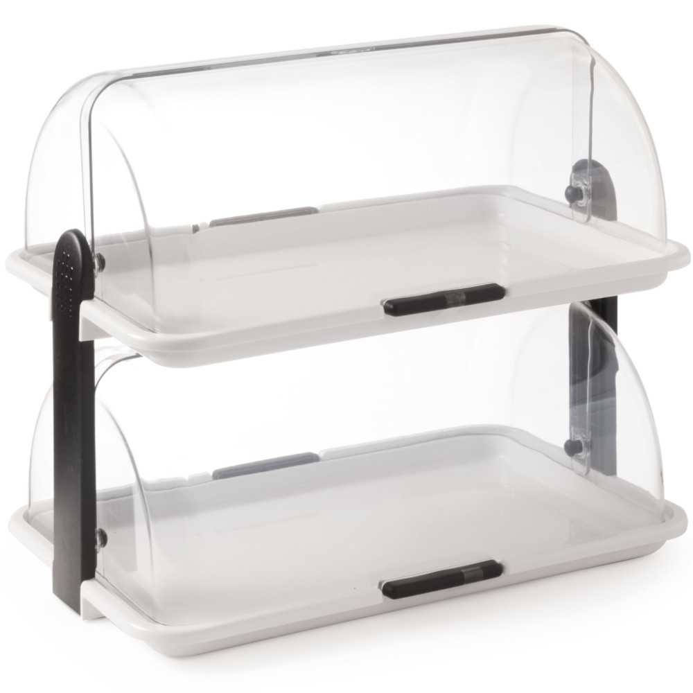 Buffet-Display-Webseite mit Reitop-Abdeckung Doppel 380 x 260 x 355 mm - Hendi 871768