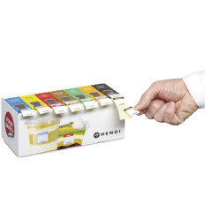 Niz nalepk za varnost hrane za vsak dan v tednu s podajalnikom - Hendi 850305