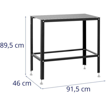 Montažna miza perforirana 3 mm 91,5 x 46 cm do 100 kg