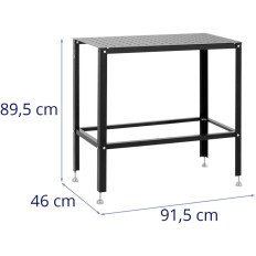 Mounting table Perforated 3 mm 91.5 x 46 cm to 100 kg