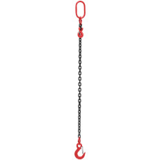 1-load chain tower with hook and adjustable 1 m 2000 kg