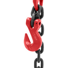 1-load chain tower with hook and adjustable 1 m 2000 kg