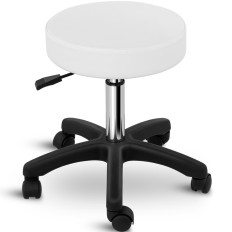 Rotary Cosmetic Stool on wheels Physa AVERSA - white