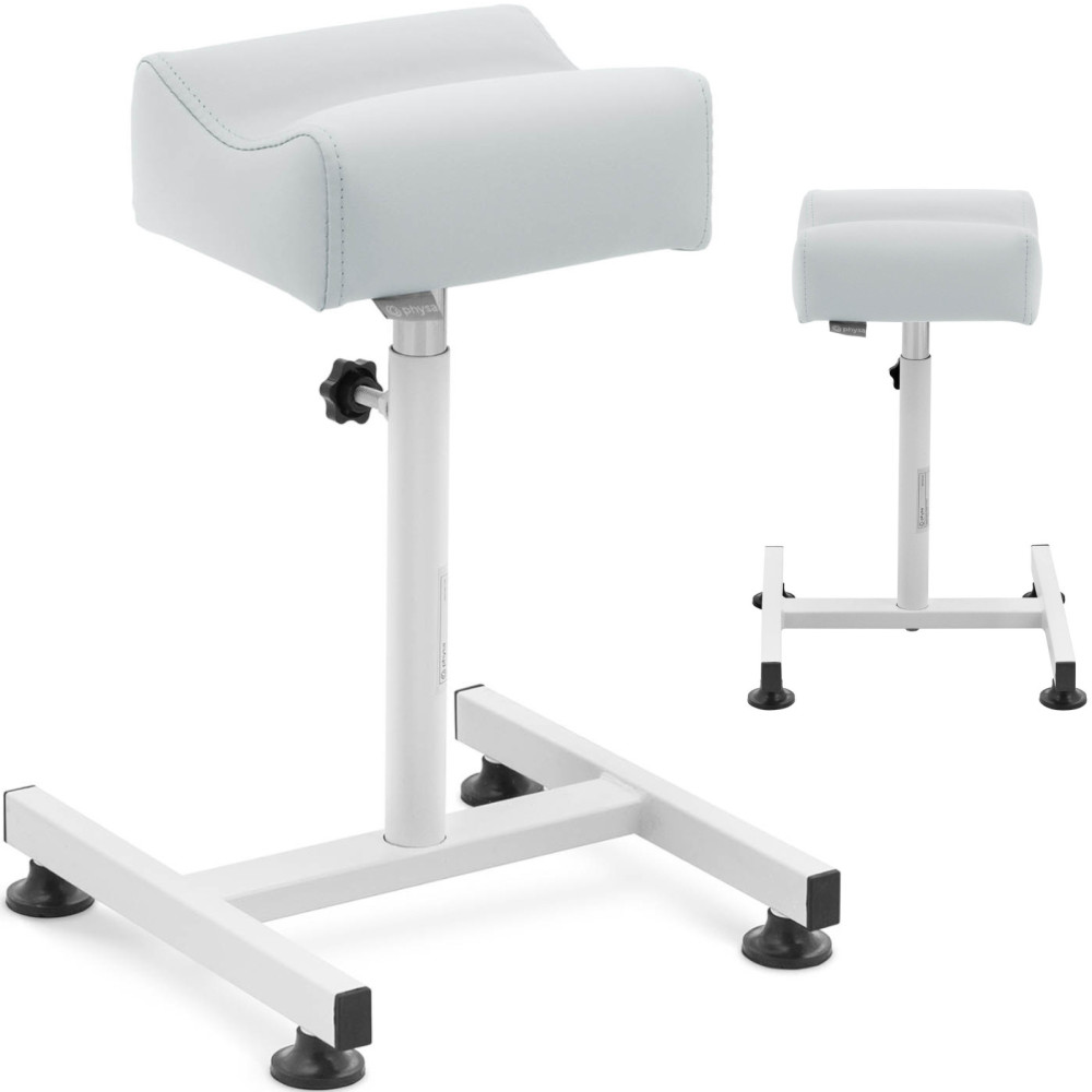 Cosmetische voetsteun voor pedicure instelbare hoogte tot 67 cm tot 80 kg - lichtgrijs