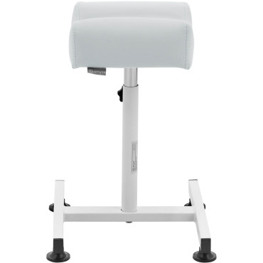 Kosmetická opěrka pro pedikúru nastavitelnou výšku do 67 cm až 80 kg - světle šedá