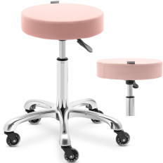 Kruk cosmetische roterende kruk op Worcester Wheels - Poederroze