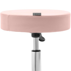 Stool Cosmetic Rotary Stool on Worcester wheels - powder pink