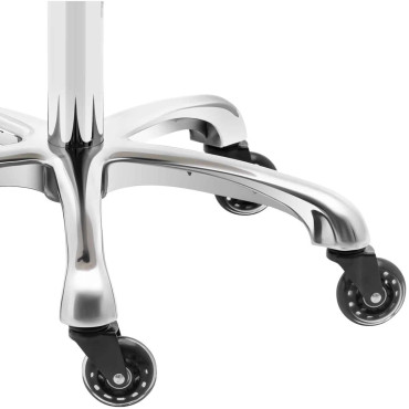 Taburete cosmético de taburete en las ruedas de Worcester - Powder Pink