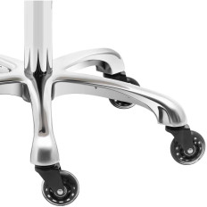 Tabouret cosmétique rotatif sur les roues WORCESTER - Poudre Rose