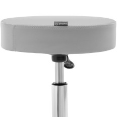 Rotary Stool -istuuli Worcester-pyörillä - Vaaleanharmaa