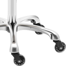 Tabouret rotatif sur les roues WORCESTER - gris clair