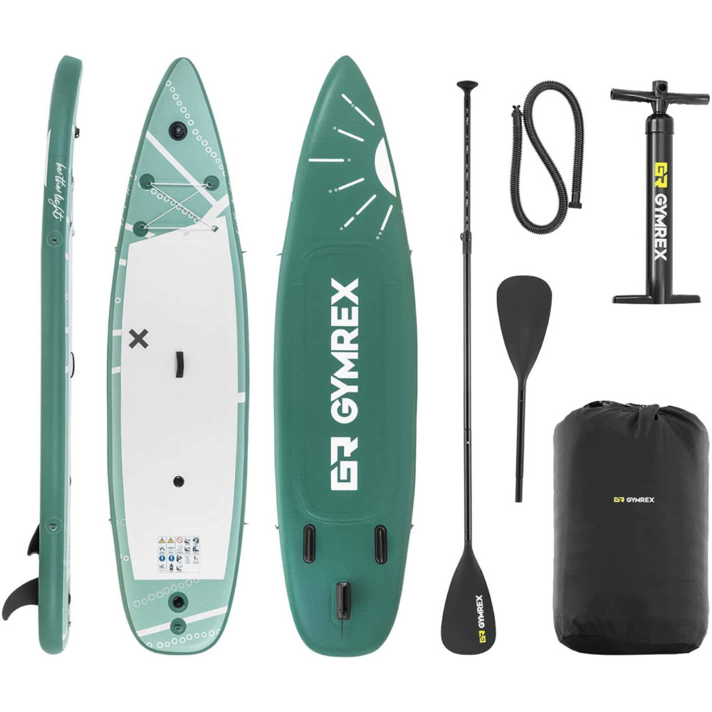 Sup baseinas pumpuojamas dviejų kamerų su priedais 125 kg - žalia Sup baseinas pumpuojamas dviejų kamerų su priedais 125 kg - žalia