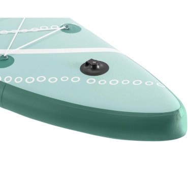 Placa de baño SUP Bombeada de dos camas con accesorios 125 kg - Verde