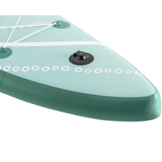 Placa de baño SUP Bombeada de dos camas con accesorios 125 kg - Verde