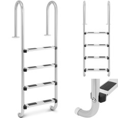 Rustfritt stål Basin Ladder 4 Grader 1570 mm