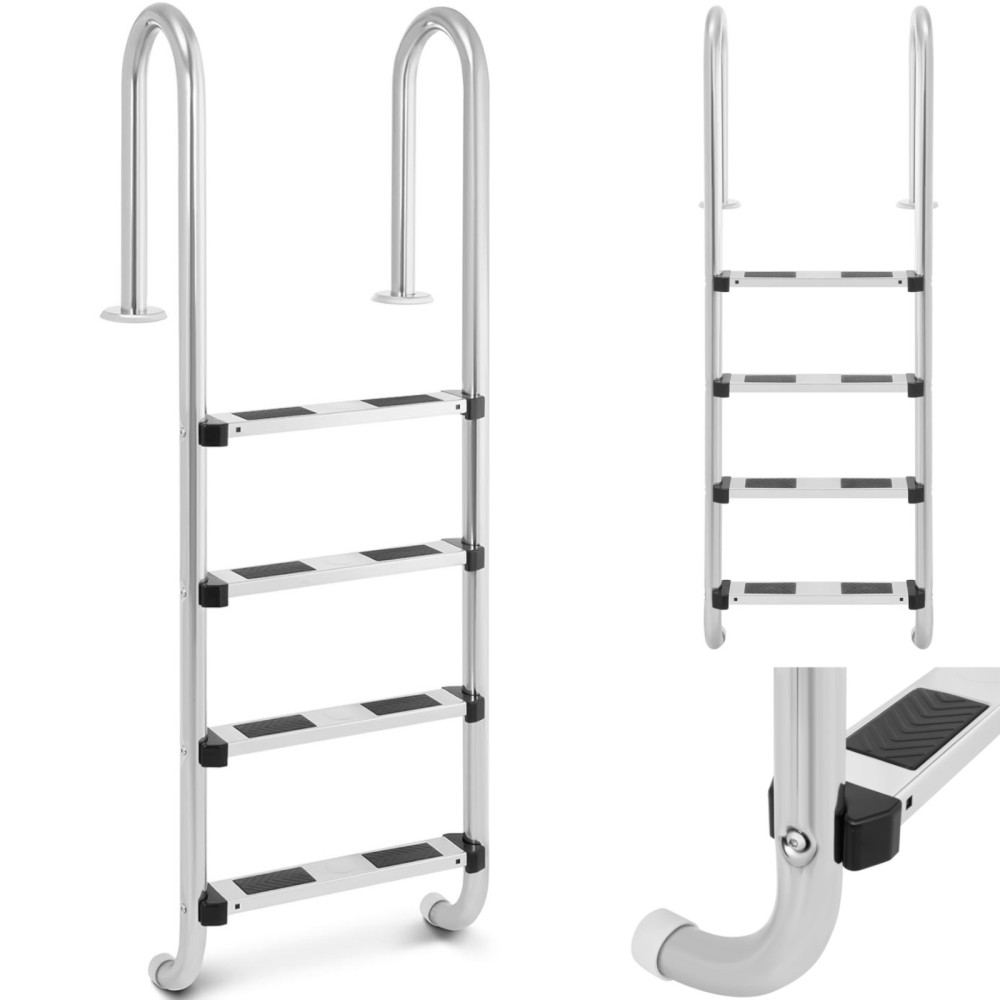 Escada de bacia de aço inoxidável 4 graus 1570 mm