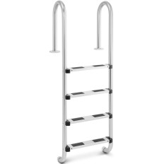 Rozsdamentes acél medence létra 4 fok 1570 mm