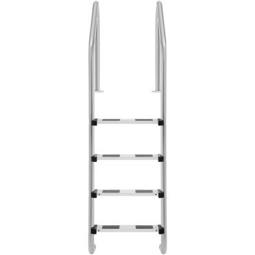 Escada de piscina de aço inoxidável 4 etapas 1820 mm