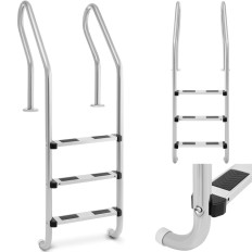 Échelle pour la piscine en acier inoxydable 3 étapes 1600 mm
