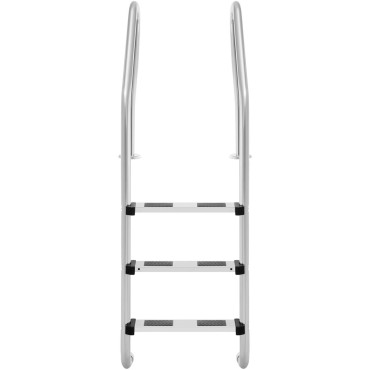 Escada para piscina de aço inoxidável 3 etapas 1600 mm