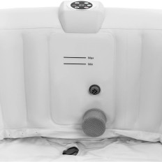 Tuin jacuzzi opblaasbare 130 massa's masseren 6 personen 910 l Grijs-wit