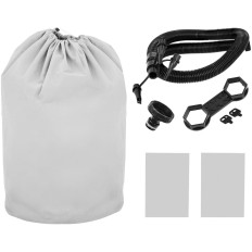 Giardino Jacuzzi gonfiabile 130 masse che massaggiano 6 persone 910 l grigio-bianco