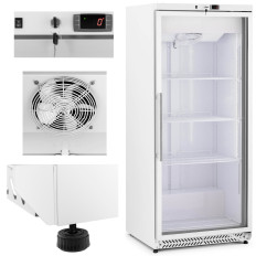 Réfrigérateur Gastronomie Réfrigérateur vitré 4 étagères 590 l 228 W