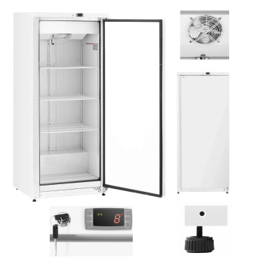 Ledusskapis Ēdināšana ledusskapis 4 plaukti 590 l 228 W - balts