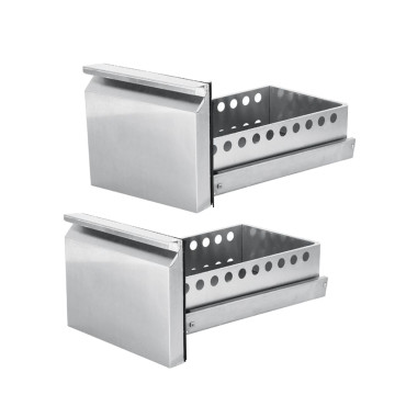 Drawers with guides to the...